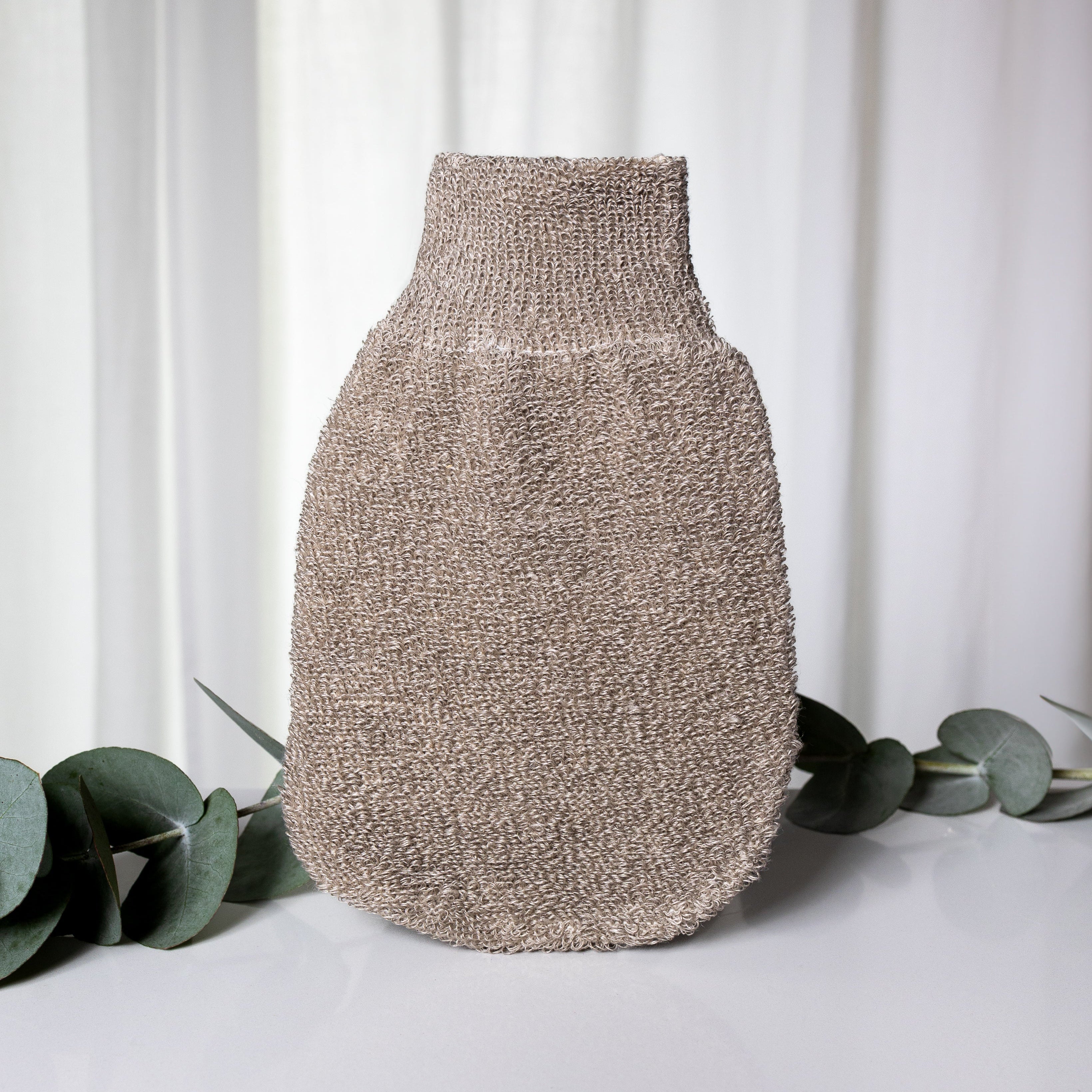 Guanto in lino grezzo