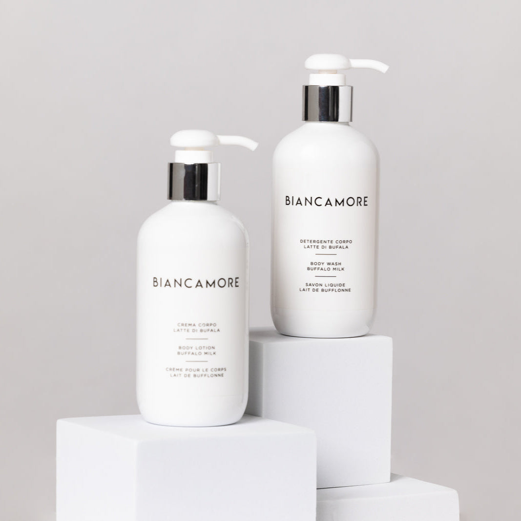 Detergente + crema corpo con latte di bufala