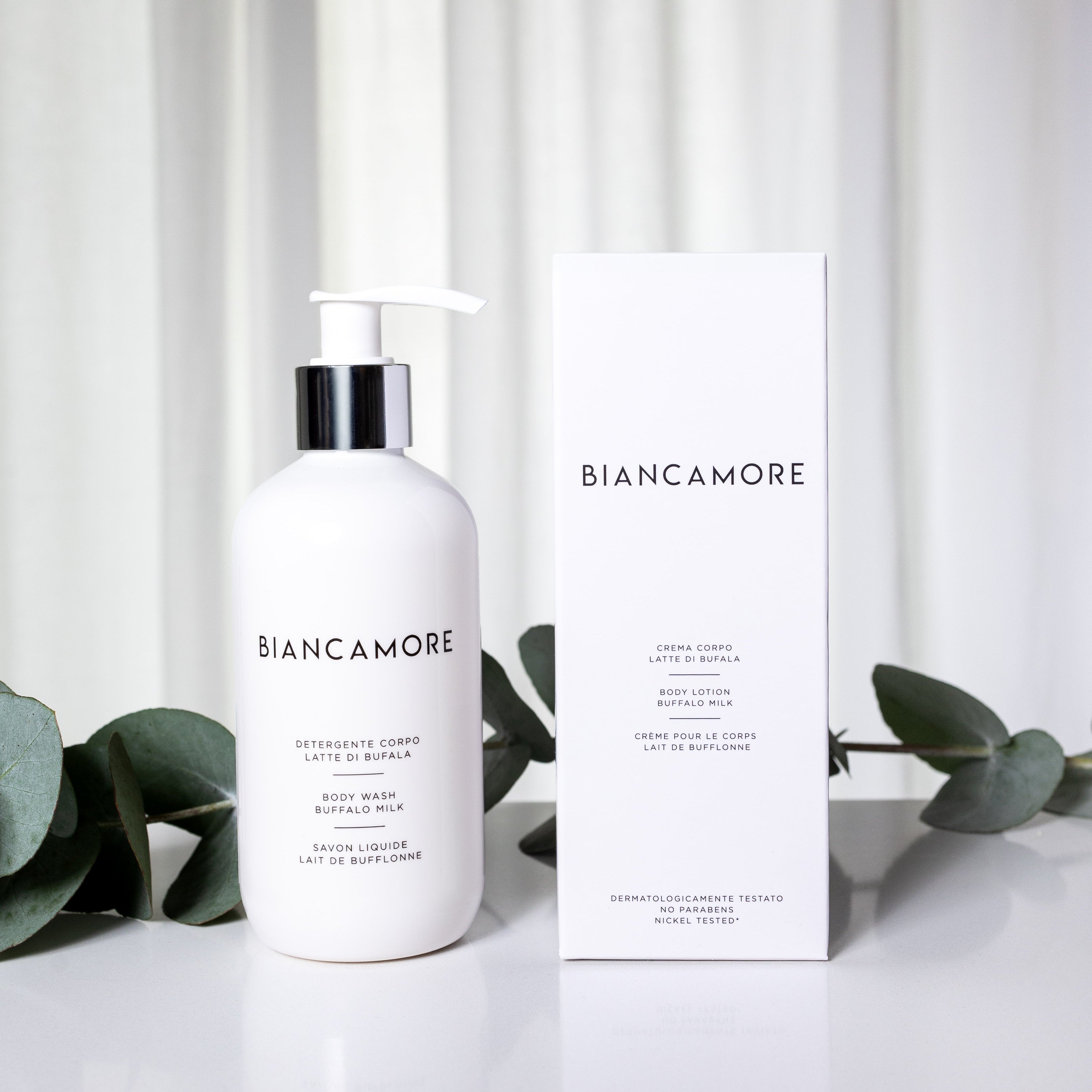 Detergente + crema corpo con latte di bufala